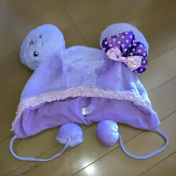 디즈니 팬캡 보라색 미니