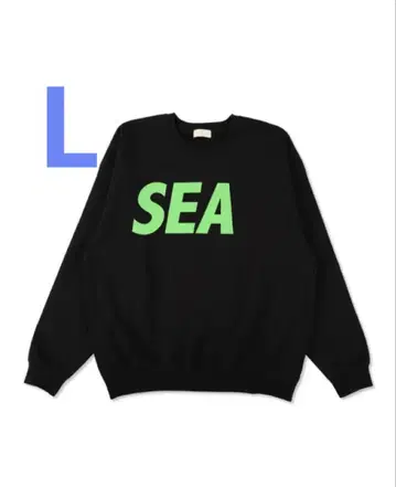 WIND AND SEA 맨투맨 L 블랙