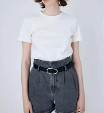 moussy 마우지 SUVIN GIZA BASIC T셔츠 사이즈 2
