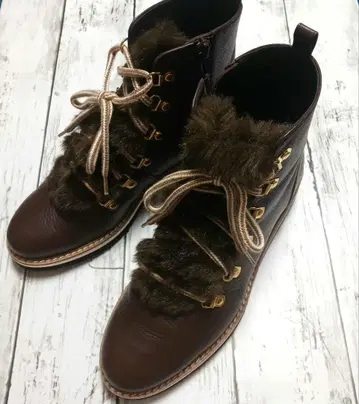 BARCRAY 퍼 레이스업 트레킹 숏부츠 23.5cm