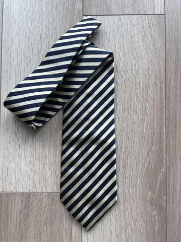 CANALI 카날리 스트라이프 실크 넥타이 미사용