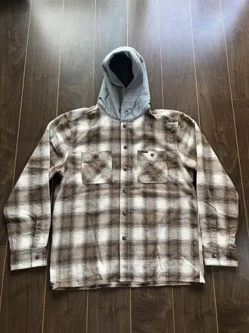 BLUCO 부루코 HOODED FLANNNEL 후드 플란넬 셔츠