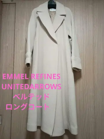EMMEL REFINES 크림색 롱 코트 UNITEDARROWS