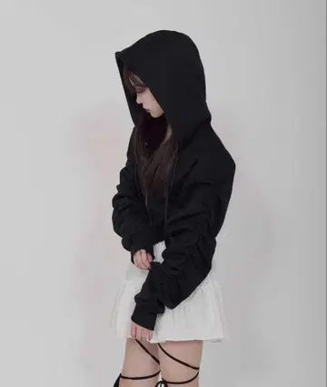 SHORT CORSET HOODIE / 숏 코르셋 후디