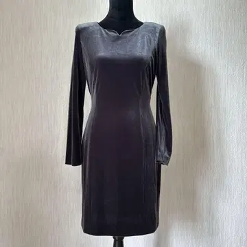 M's GRACY 벨로아 원단 그레이 블랙 긴팔