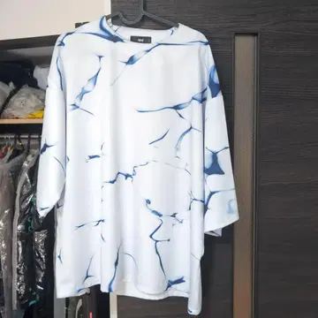 HARE 마블 무늬 오버사이즈 T셔츠 S