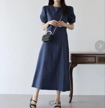 블루이스트 데님 원피스