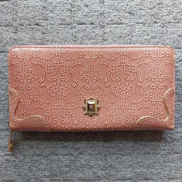 ANNA SUI 롱 월렛 루미 라운드 지퍼 핑크 (일립만배미 포함)