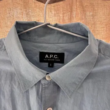 A.P.C. 라이트 블루 긴팔 셔츠 S 여성용