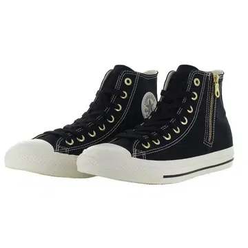 컨버스 올스타 골드 지퍼 하이컷 블랙