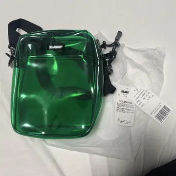 XLARGE 투명 그린 숄더백
