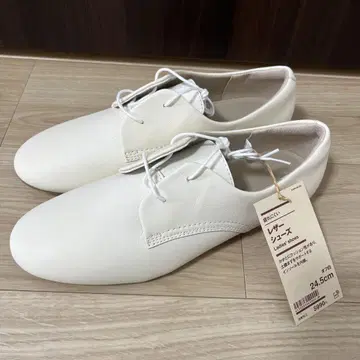 미사용 새상품! 무인양품 여성 피로를 덜어주는 가죽 신발 24.5cm