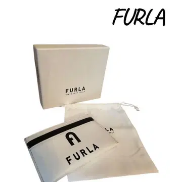 [ 새상품 ] FURLA 카드 홀더 화이트 블랙