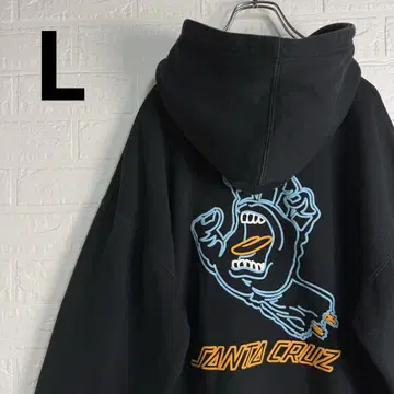 [ 박스 실루엣 ] SANTA CRUZ 스크리밍 핸드 후드티