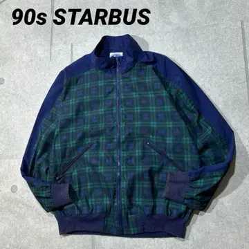 90s 빈티지 US 기획 STARBUS 나일론 집업 블루종