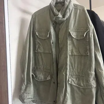 AMERICAN EAGLE 카키 밀리터리 자켓 S/P