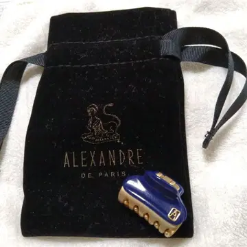 ALEXANDRE DE PARIS 헤어 클립 네이비
