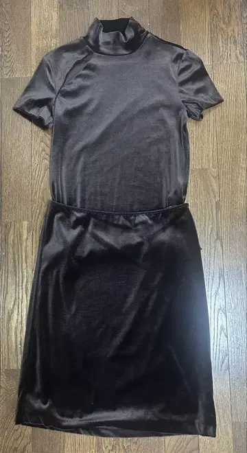 비비안탐 브라운 벨로아 2피스