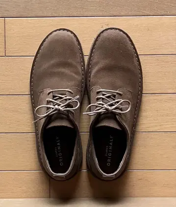 Clarks 클락스 오리지널스 신발 26.0 천연 가죽 브라운