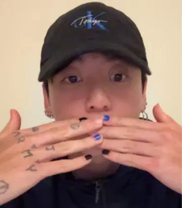 캘빈 클라인 야구 모자 블랙 정국 BTS 하라주쿠