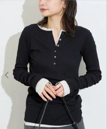 시어 골지 헨리넥 풀오버