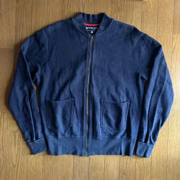 EVISU 에비수 세파포켓 맨투맨 가디건 네이비 40