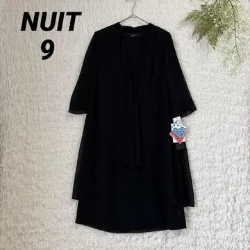 새상품 NUIT  워셔블 편안함 블랙 포멀 원피스