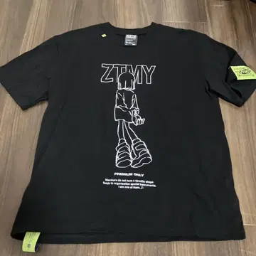 ZTMY 그래픽 T셔츠 블랙
