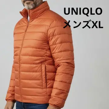 UNIQLO 울트라 라이트 다운 오렌지 남성용 XL 다운 자켓