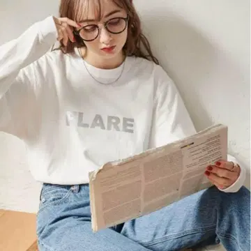 유나이티드 애슬레 로고 긴팔 티셔츠 M 무지 라운드넥