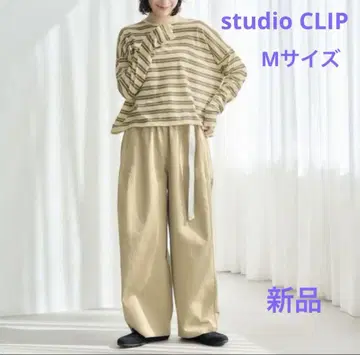 studio CLIP ( days) 럭비공 팬츠 M 베이지