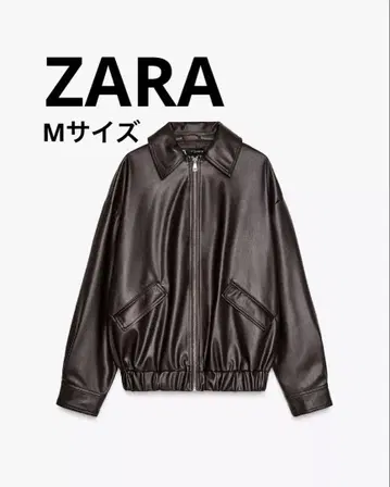 새상품급 ZARA 가죽풍 오버 사이즈 자켓 인조 가죽 코트