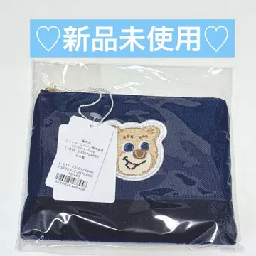미사용 새상품 페이러 올드 테디 와펜 파우치 네이비 완판템