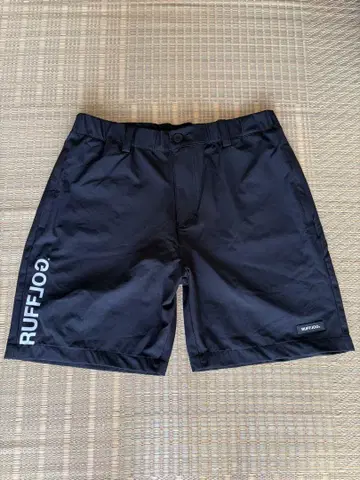 RUFFLOG 블랙 골프 숏팬츠 L