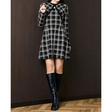 Herlipto Pantheon Checked Knit Dress