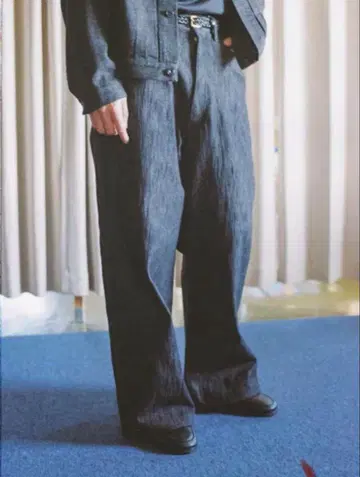 LIDNM XX SLUB BAGGY DENIM S 사이즈