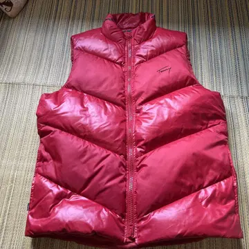 Tommy Hilfiger 빨간색 다운 베스트