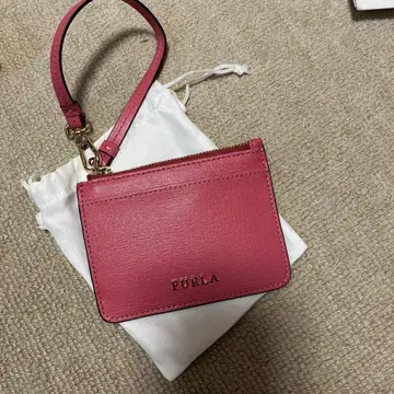 FURLA 핑크 패스 케이스 교통카드 지갑