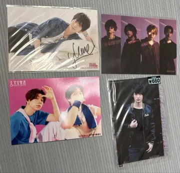 우메하라 유이치로 브로마이드 친필 사인 포함 외 4장