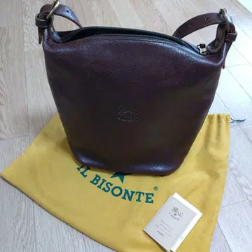 IL BISONTE 다크 브라운 버킷형 숄더백 사선 크로스백