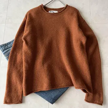 새상품급 MHL. 마가렛호웰 융모 울 풀오버 브라운 M