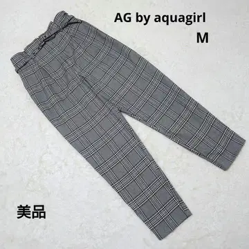 새상품급 AG by aquagirl 블랙 체크 무늬 캐주얼 팬츠 M
