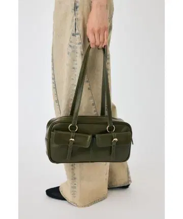 FAUX LEATHER SHOULDER BAG