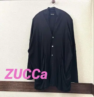 [ zucca ] 오버 사이즈 긴팔 롱 기장 가디건 블랙 M 사이즈