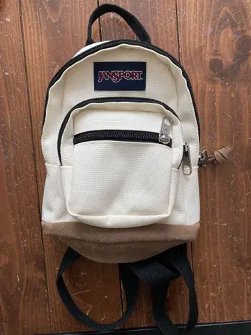 JANSPORT 백팩 화이트 브라운 미니 백팩