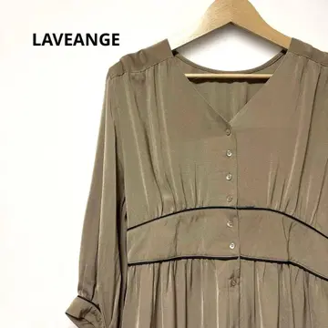 LAVEANGE 허리 절개 파이핑 원피스