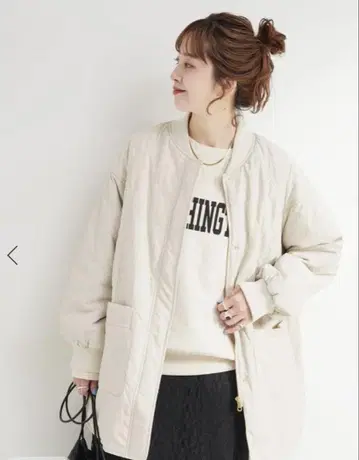 [ 새상품 ] BC.STOCK 충전솜 퀼팅 자켓 오버 사이즈