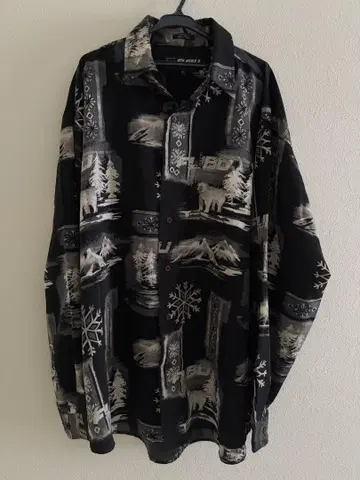 FUBU 긴팔 셔츠 XXL 블랙