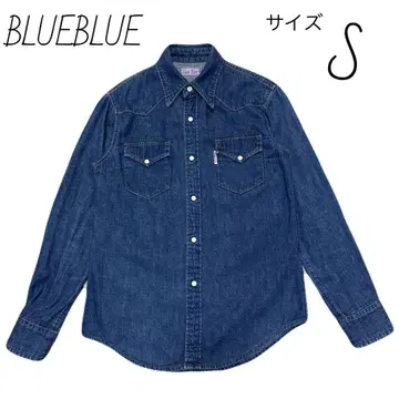 블루블루 BLUEBLUE 여성용 웨스턴 데님 셔츠 사이즈 S