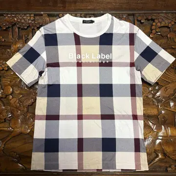 Black Label 체크 무늬 T셔츠 M 사이즈